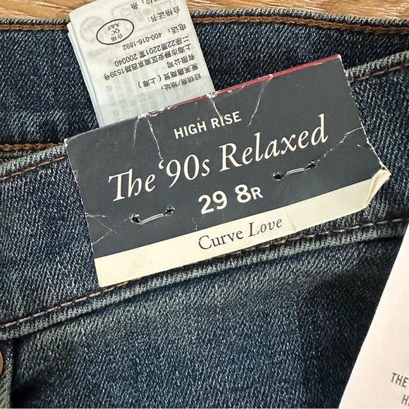 Abercrombie & Fitch The 90s Relaxed High Rise Curve Love Jeans Sz 29/8R NWT - Picture 5 of 9
